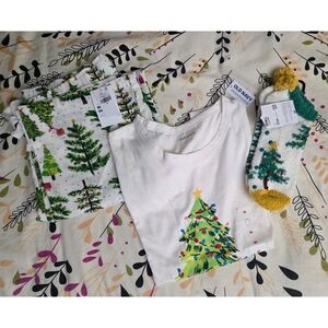 Christmas Tree Pajama Set with Socks